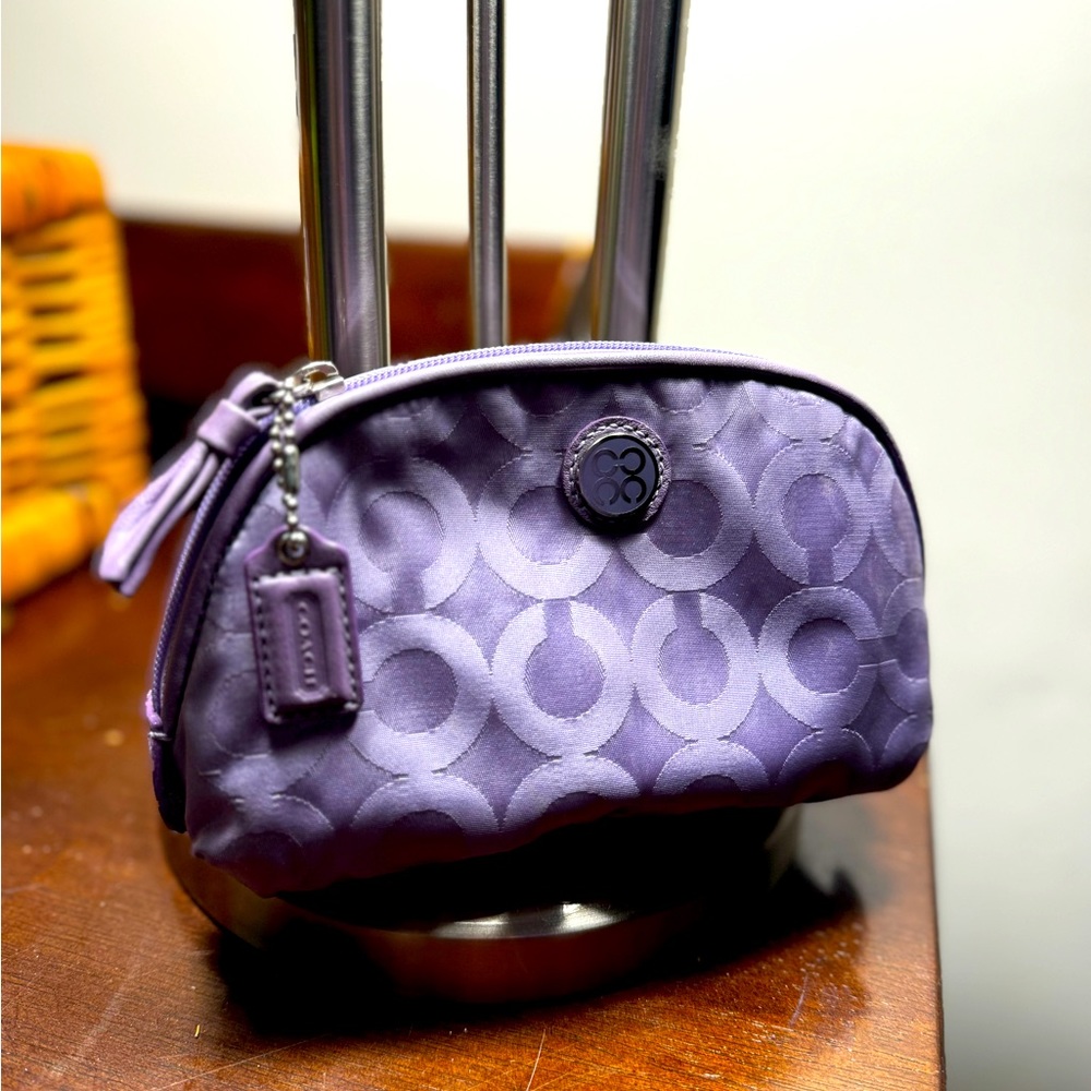 Vintage coach cosmetic bag